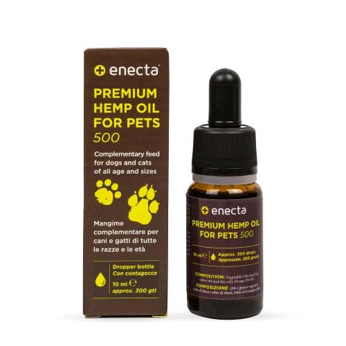 ENECTA - OLIO DI CBD PREMIUM PER ANIMALI - 500mg - 10ml