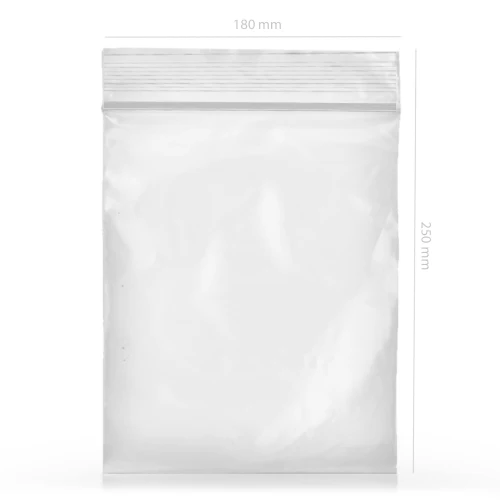 QNUBU - SACCHETTI CON ZIP - 180X250MM (SCATOLA 1000 UNITÀ)