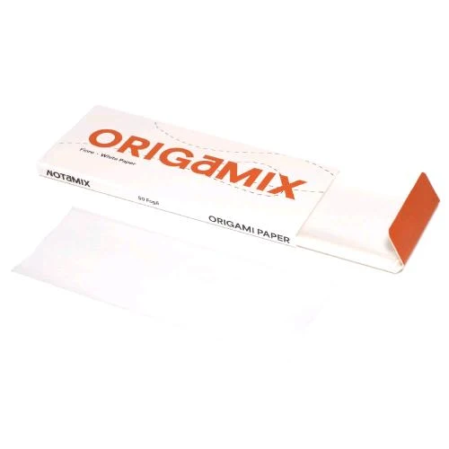 ORIGAMIX - CARTA ORIGAMI - FIORE - CARTA BIANCA - SCATOLA DA 50 LIBRETTI DA 50 FOGLI