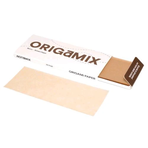ORIGAMIX - CARTA ORIGAMI - BARCA - CARTA MARRONE - SCATOLA DA 50 LIBRETTI DA 50 FOGLI