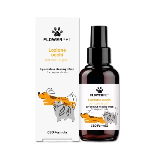 FLOWER FARM - LOZIONE OCCHI AL CBD PER CANI E GATTI - 100 ML