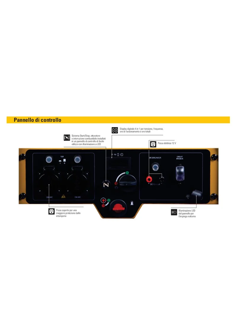 Cat RP4400 - Generatore di corrente 4,4 KW monofase a benzina carrellato