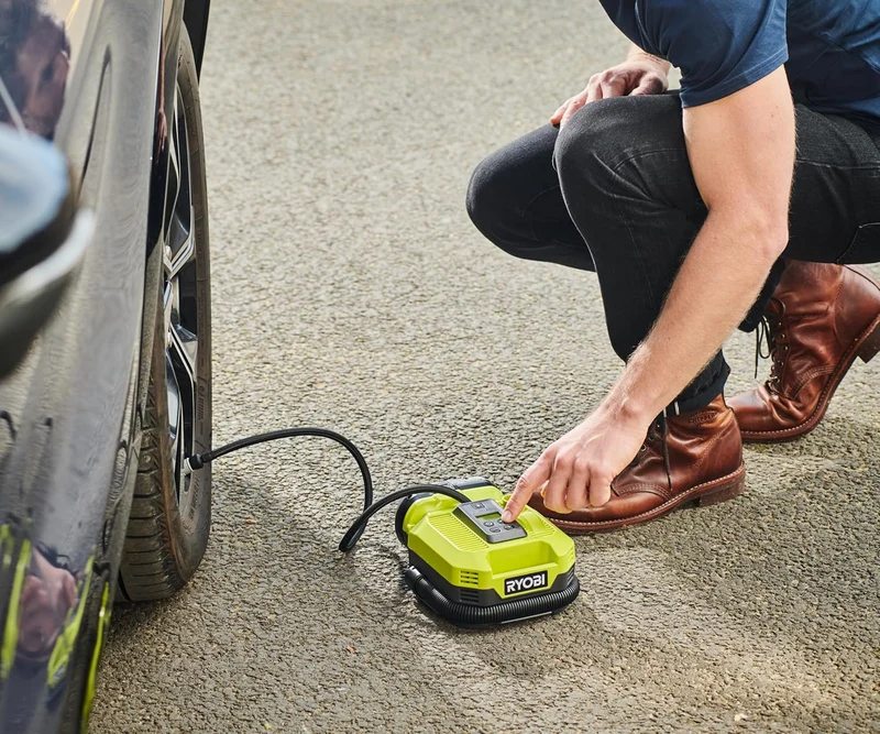 Ryobi RMI18-0 - Compressore e gonfiatore a batteria 18V ONE+ - solo corpo