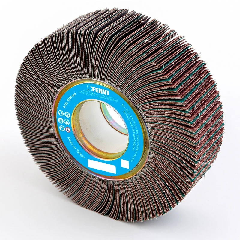 Fervi RFT250/50080 - Ruote lamellari con foro in tela all'ossido di alluminio