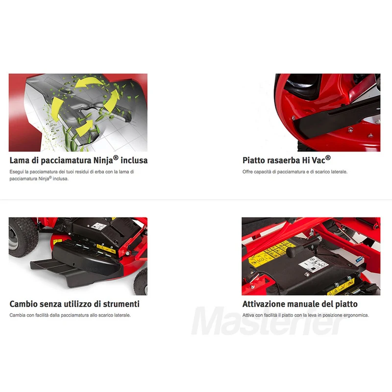 Snapper RER200 - Trattorino rasaerba con motore Briggs & Stratton, taglio 84cm Minirider