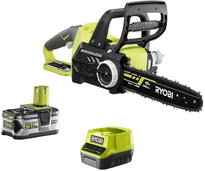 Ryobi RCS18X3050F - Elettrosega a batteria e motore Brushless ONE+ 18V 1x5.0Ah