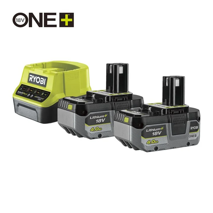 Ryobi RC18120-240X - Kit energia 2 batterie 4.0Ah Lithium+ e caricabatteria ONE+