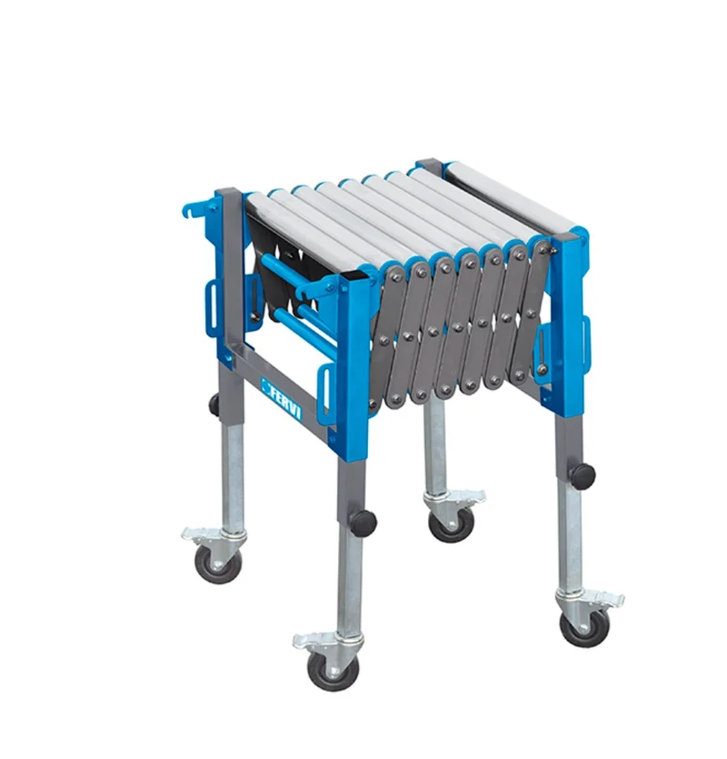 Fervi R003/09 RULLIERA A PANTOGRAFO estensibile lunghezza da 485 a 1400 mm altezza da 610 a 950 mm larghezza 485 mm
