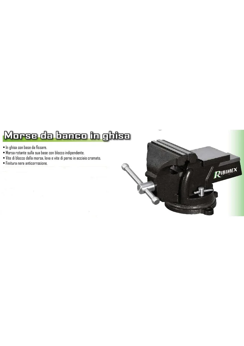 Ribimex PRETAU125 - Morsa da banco 125 mm