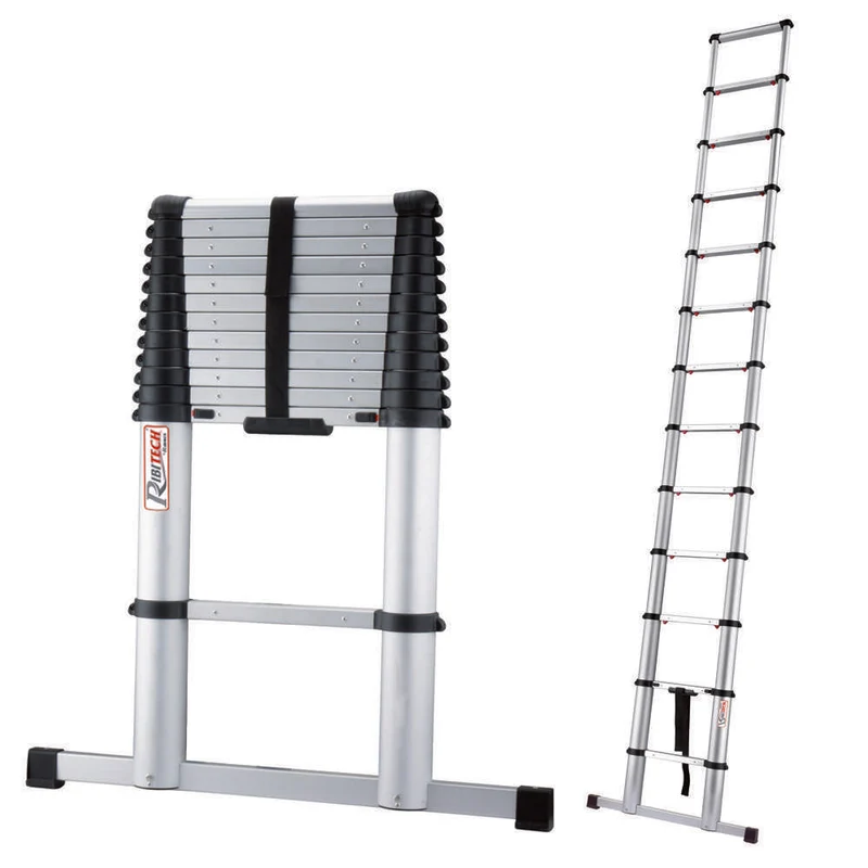 Ribimex PRET133 - Scala telescopica 13 gradini h 93/390 cm