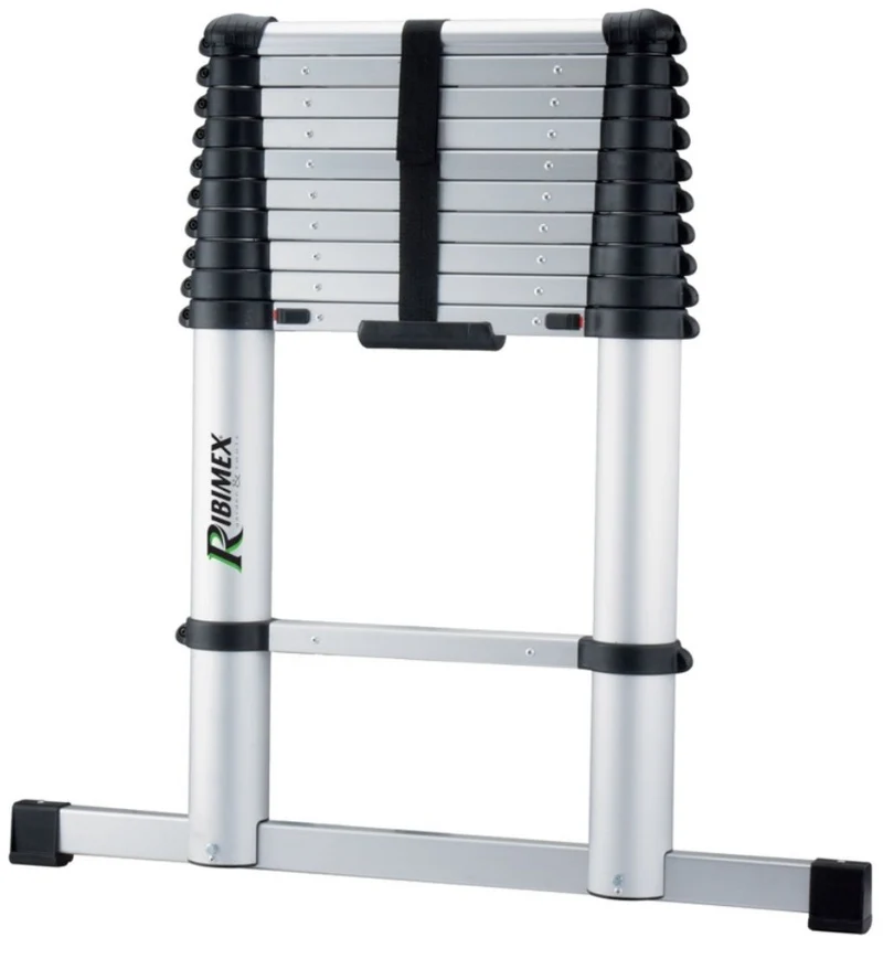 Ribimex PRET114 - Scala telescopica 11 gradini h 83 cm/ Larghezza 540 cm