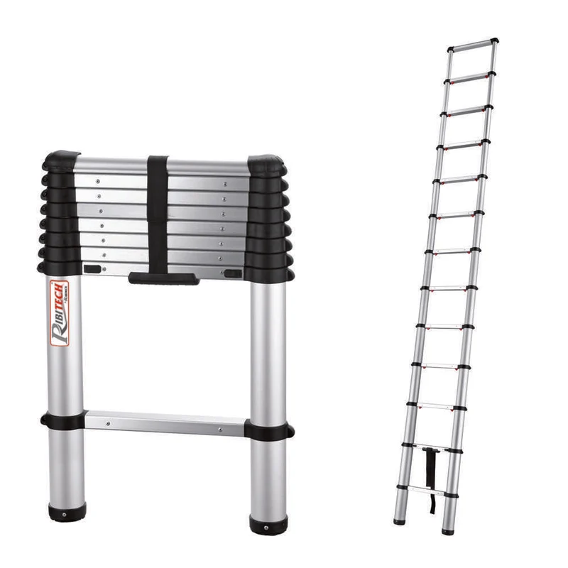 Ribimex PRET094 - Scala telescopica 9 gradini h 72/261 cm