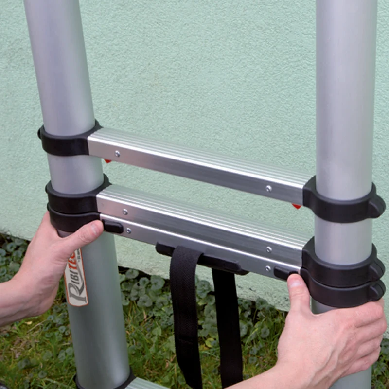 Ribimex PRET094 - Scala telescopica 9 gradini h 72/261 cm