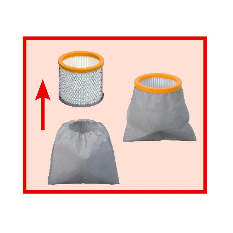 Ribimex PRCEN000/CFX2 Set 2 prefiltri autoestinguenti per aspiracenere