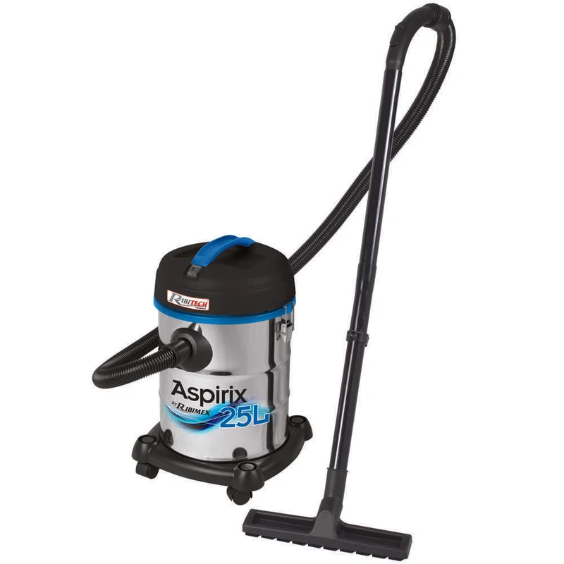 Ribimex PRASP25L - Aspirasolidi e liquidi 25L inox - 1200W