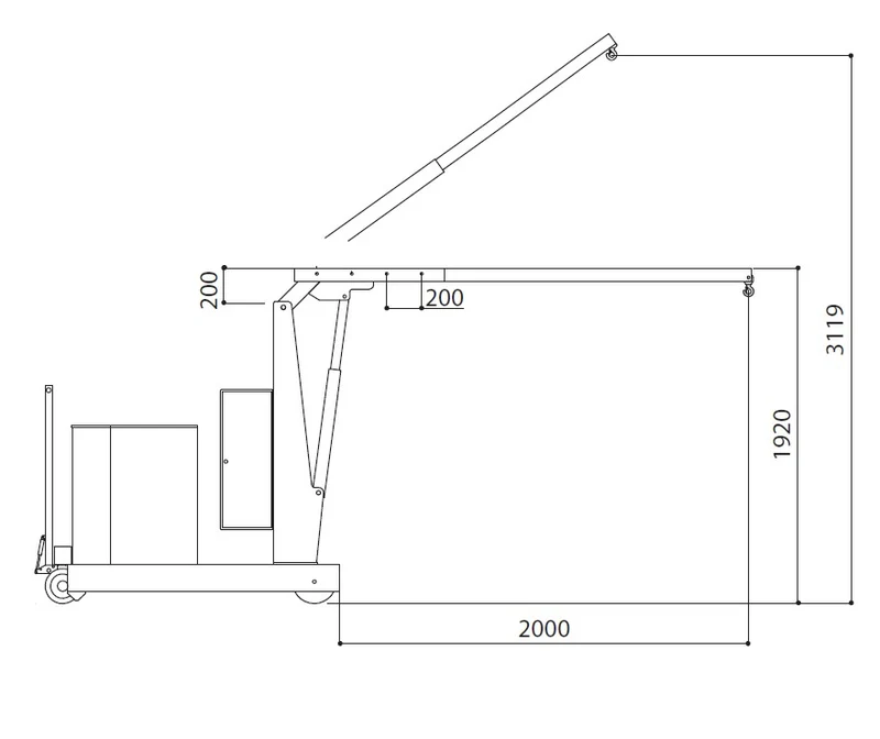 AXA PZF_MBP prolunga per gru GZ1000B