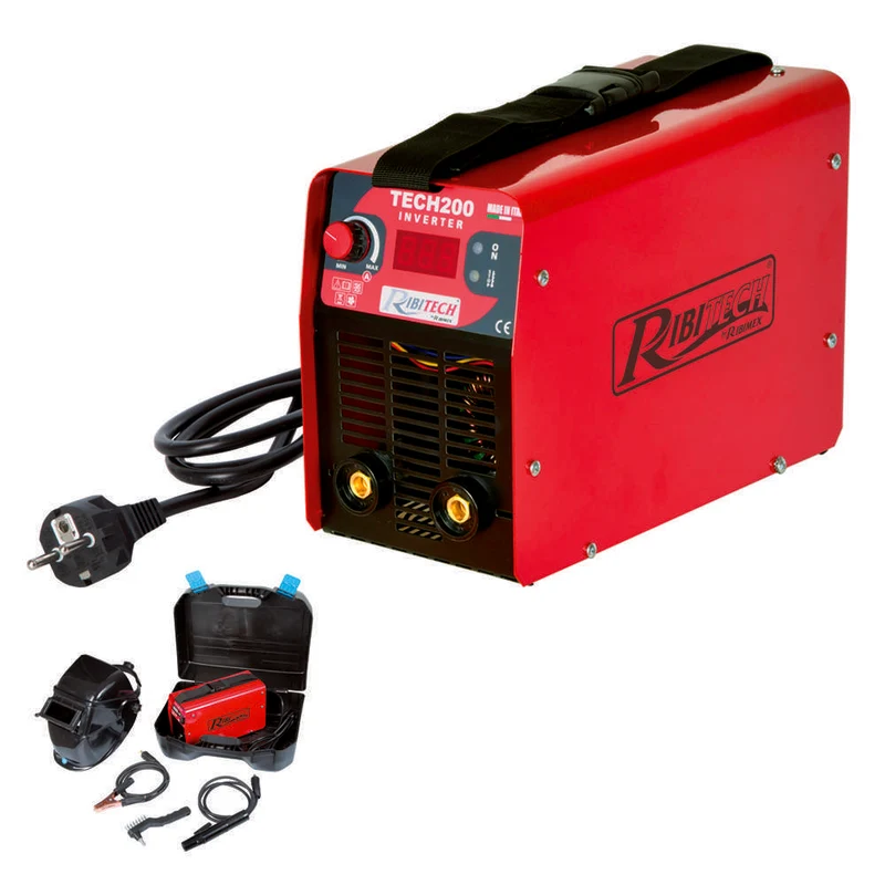 Ribimex PRSOUDINV200/M - Kit saldatrice tech 200 8.5 kva