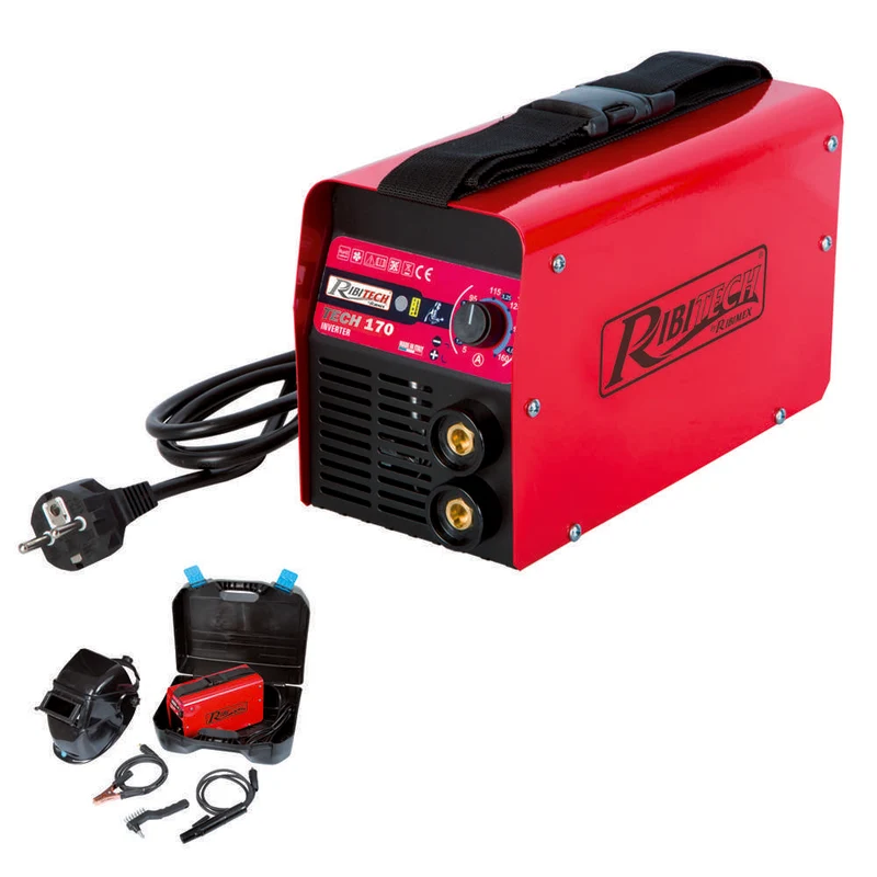 Ribimex PRSOUDINV170/M - Kit saldatrice tech 170 5,3 kva