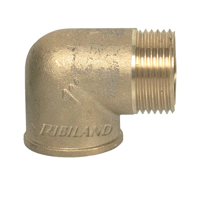 Ribimex PRRCMF1 - Raccordo in ottone a gomito F/M 1"
