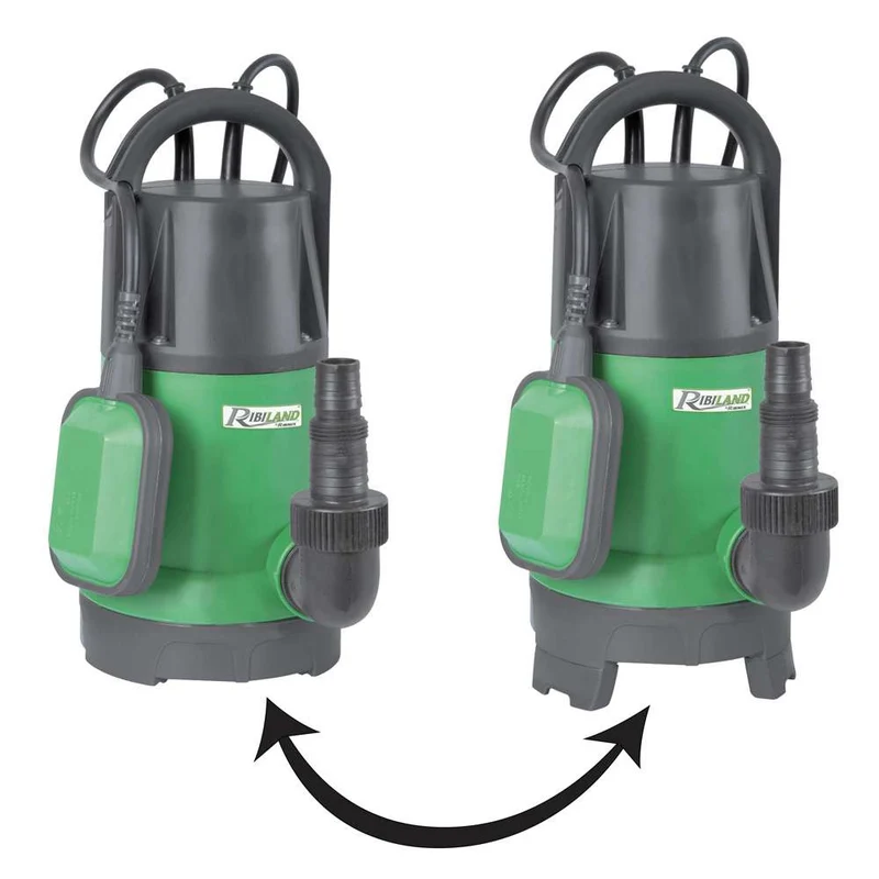 Ribimex PRPVC755CC - Pompa sommersa mista per acque chiare e scure 750W