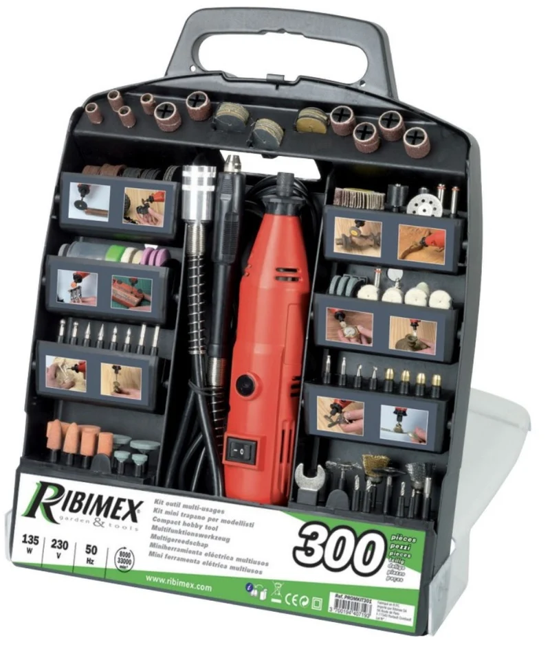 Ribimex PROMKIT301 - Kit mini trapano in valigetta