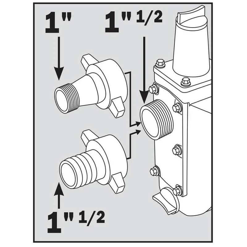 Ribimex PRMPP0982 - Motopompa portatile 97 cc