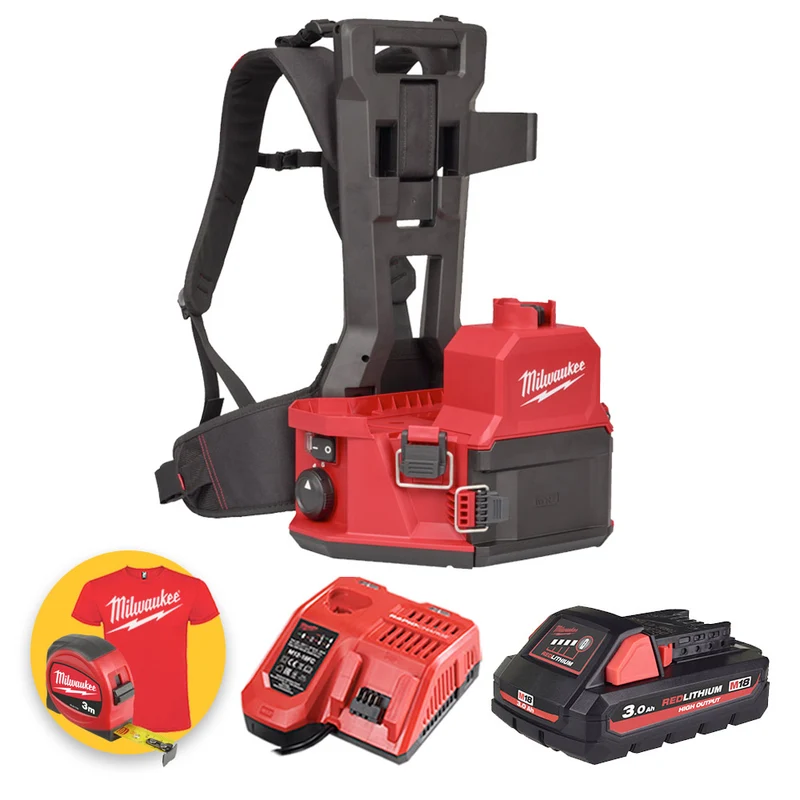 Milwaukee M18 BBPFP2-301 - Pompa irroratrice a batteria 18V SWITCH TANK - 1 batteria da 3Ah High Output