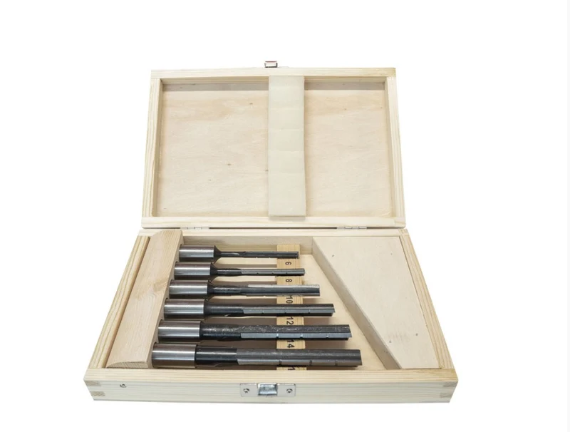Holzmann LL6TLGL Set di punte per mortasa ø 6-8-10-12-14-16 rotazione sinistra per HOB 260ECO