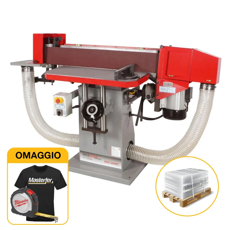 Holzmann KOS 2600C - Levigatrice a nastro oscillante trifase, 400V