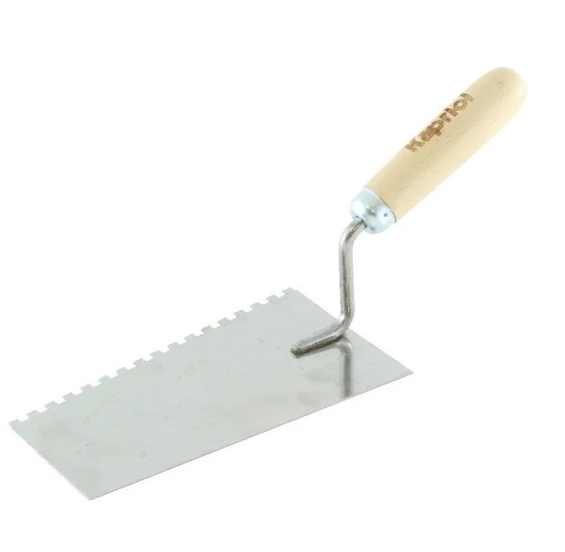 Kapriol 23444 Cazzuola dentata 20 cm acciaio inox temprata dentatura mm 8