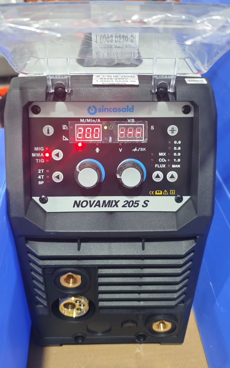 Sincosald NOVAMIX 205 S - Saldatrice multiprocesso MIG/MAG, Tig - 220V