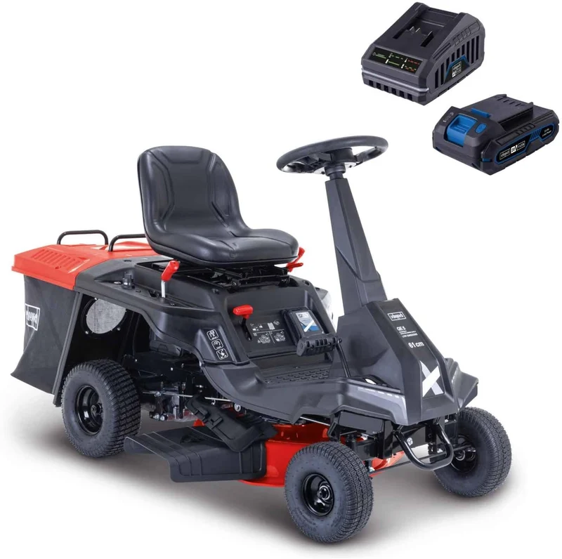 Scheppach MR230–61 - Trattorino rasaerba con accensione elettrica - taglio 61 cm - cilindrata 224cc