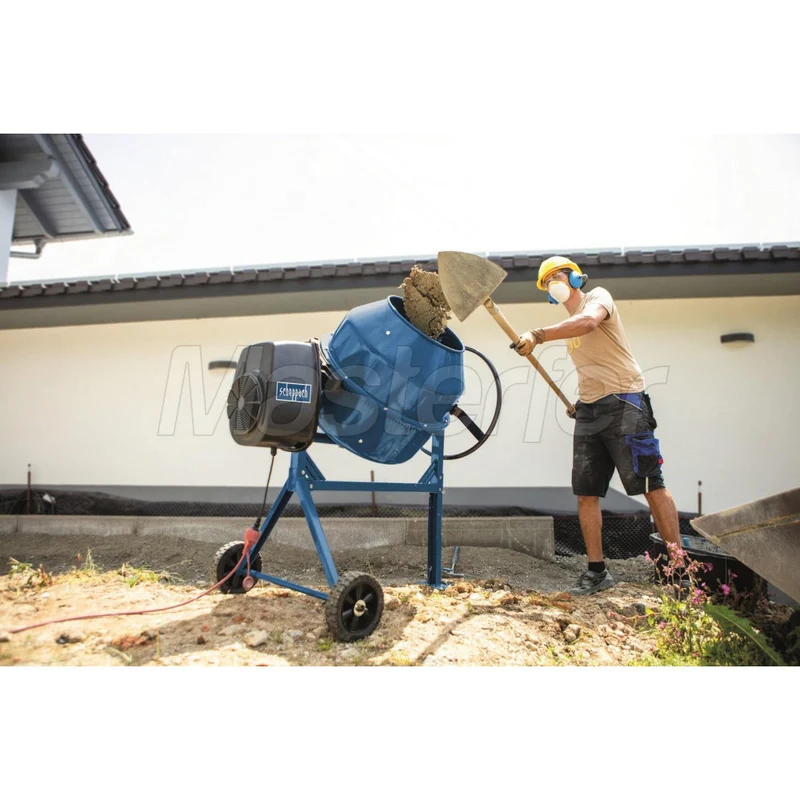 Scheppach MIX160 - Betoniera impastatrice, miscelatore 160 Litri 650W - 220V