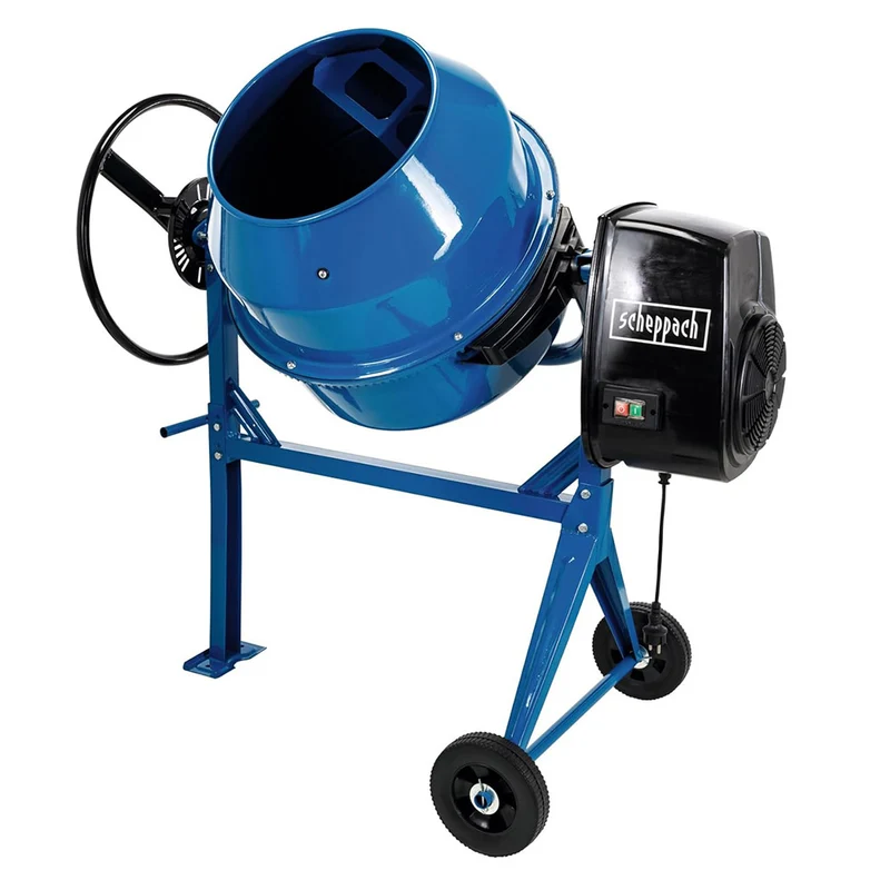 Scheppach MIX125 - Betoniera elettrica 125lt 550W per malta calcestruzzo e cemento 220V