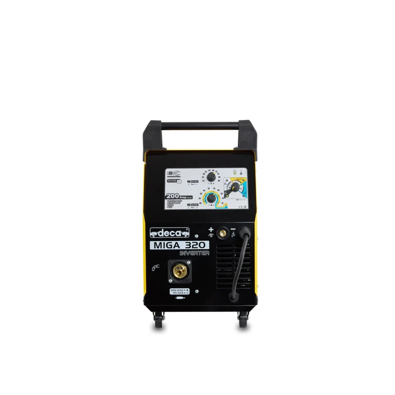 Deca Miga 320 - Saldatrice inverter multiprocesso sinergica 200A - Elettrodo, Filo, Tig