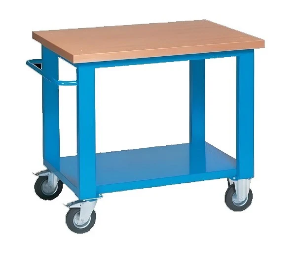 Mg Magrini MG142 Banco su ruote con piano in legno 1000x700xh905 mm portata 450 kg