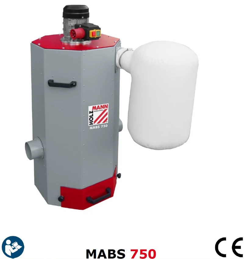 HOLZMANN mabs750 230V Aspiratore polvere metalli trucioli metallici