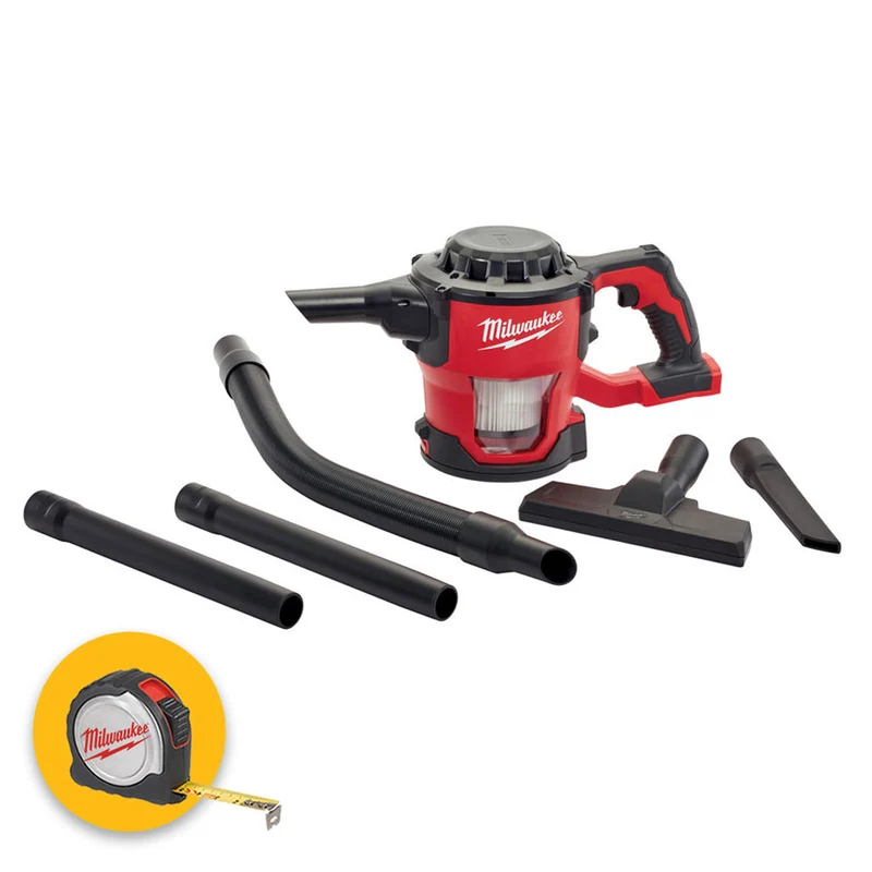 Milwaukee M18 CV-0 - Aspiratore compatto a batteria M18, solo corpo