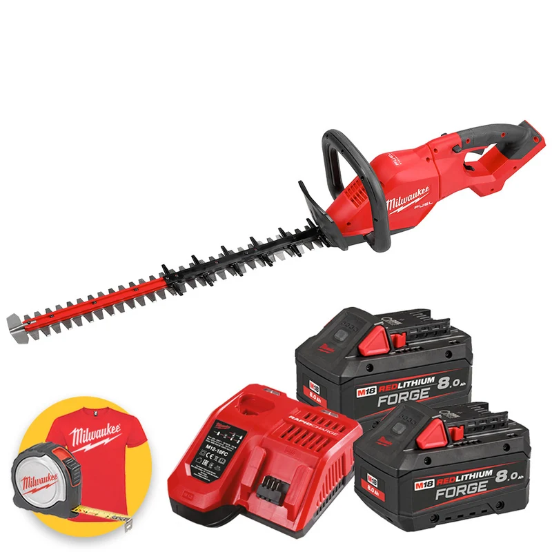 Milwaukee M18 FHET60G2-802 - Tagliasiepi professionale a batteria 18V con lama da 60 cm - 2 x 8Ah FORGE