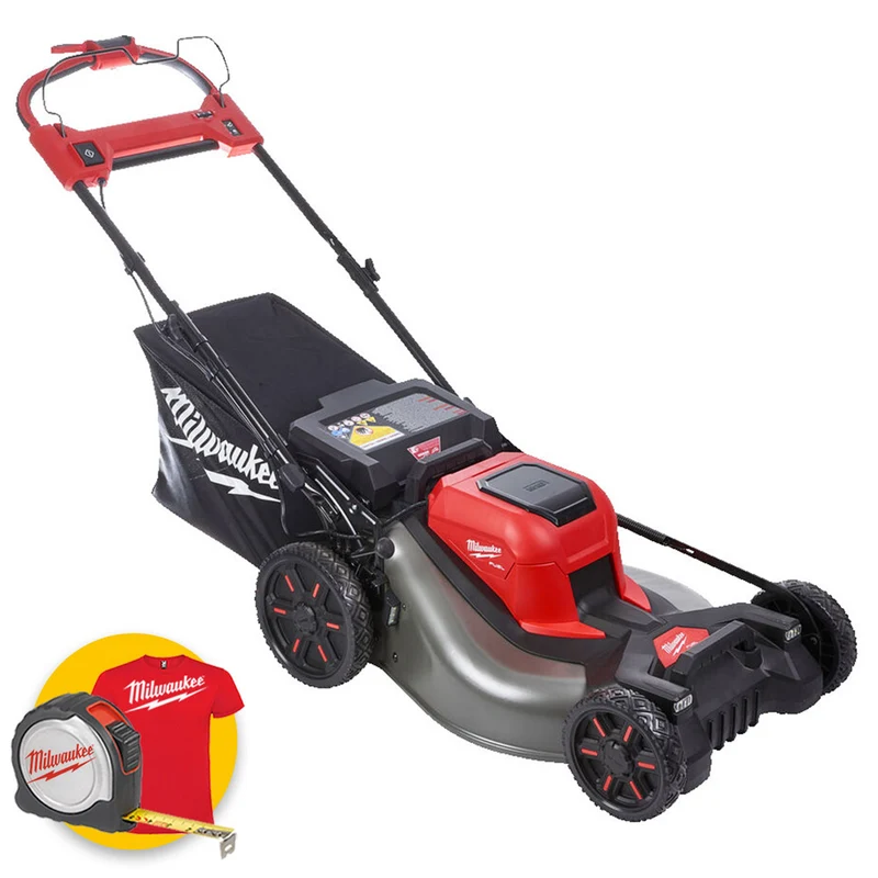 Milwaukee M18 F2LM53-0 - Tosaerba rasaerba semovente 3 in 1 a doppia batteria, taglio 53 cm - solo corpo