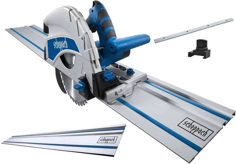 Scheppach PL75 - Sega circolare a immersione 210mm barra guida 1400mm e accessori