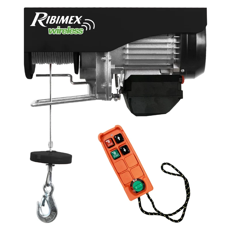 Ribimex PE200/400T - Paranco elettrico telecomandato con bandiera