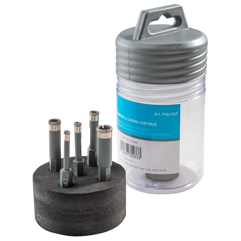 Fervi P031/05S - Serie punte e tazze diamantate a corona continua