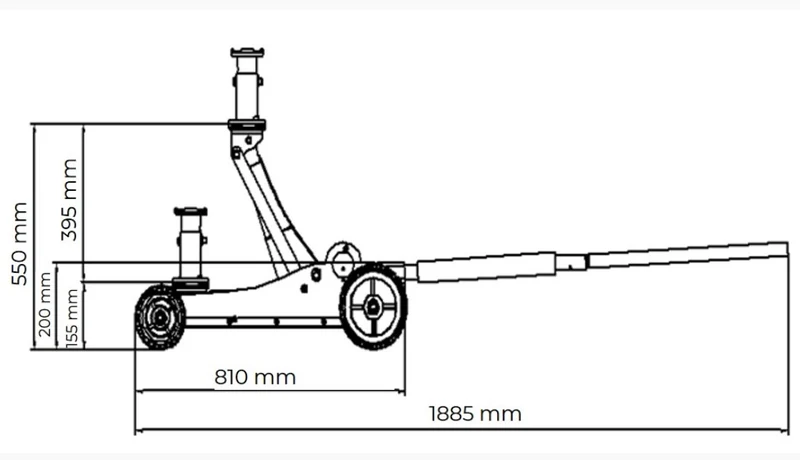 Holzmann OWH3.0 cric fino a 3 Tonnellate , jack off-road/fuoristrada