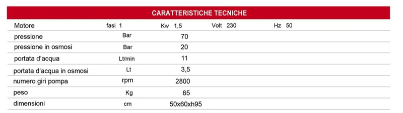Tron JET TRON P - Sistema di lavaggio ad osmosi inversa per lavaggio pannelli solari fotovoltaici, vetrate, infissi