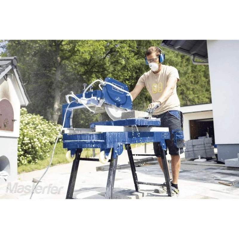 Scheppach HSM3500 - Tagliapiastrelle e taglia mattoni elettrico ad acqua, taglio 80 x 11 cm tagliapietre