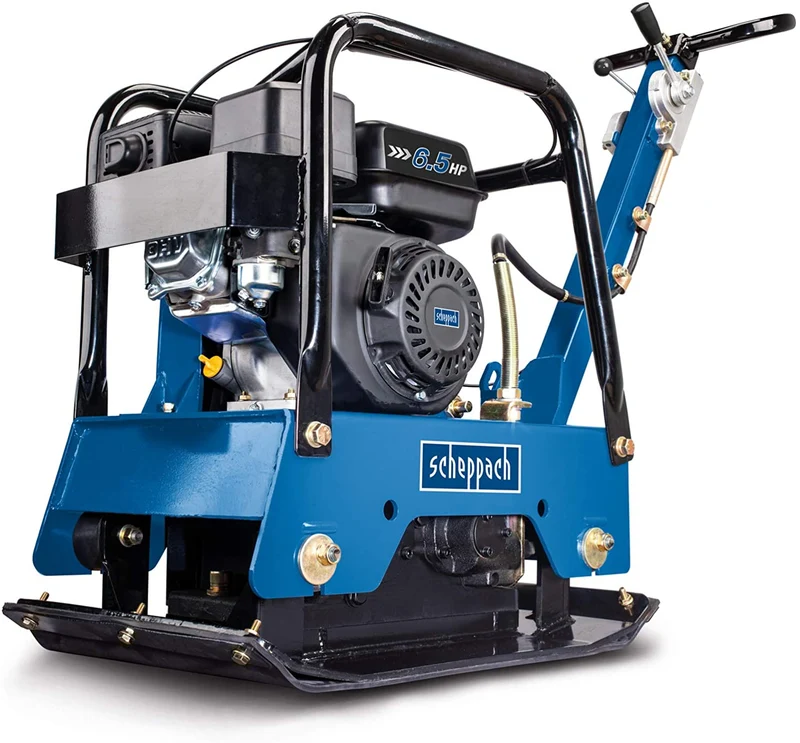 Scheppach HP2500S - Vibrocostipatore compattatore per terreno a piastra vibrante