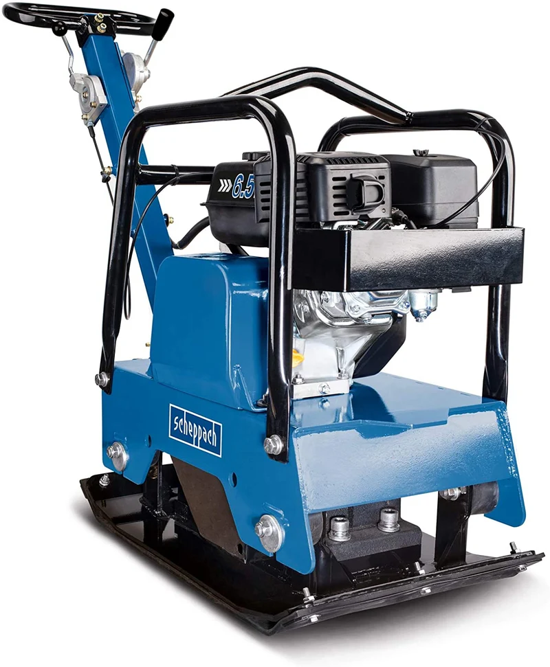Scheppach HP2500S - Vibrocostipatore compattatore per terreno a piastra vibrante