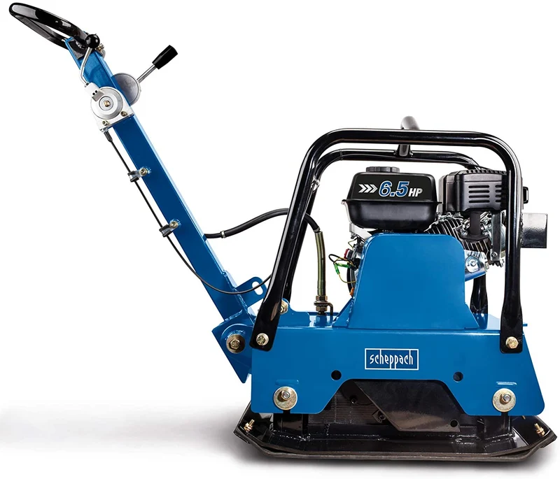 Scheppach HP2500S - Vibrocostipatore compattatore per terreno a piastra vibrante