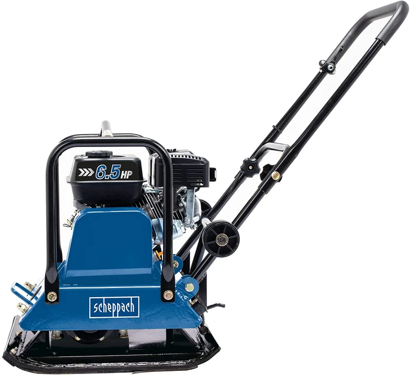Scheppach HP2200S - Vibrocostipatore compattatore per terreno a piastra vibrante 25000N